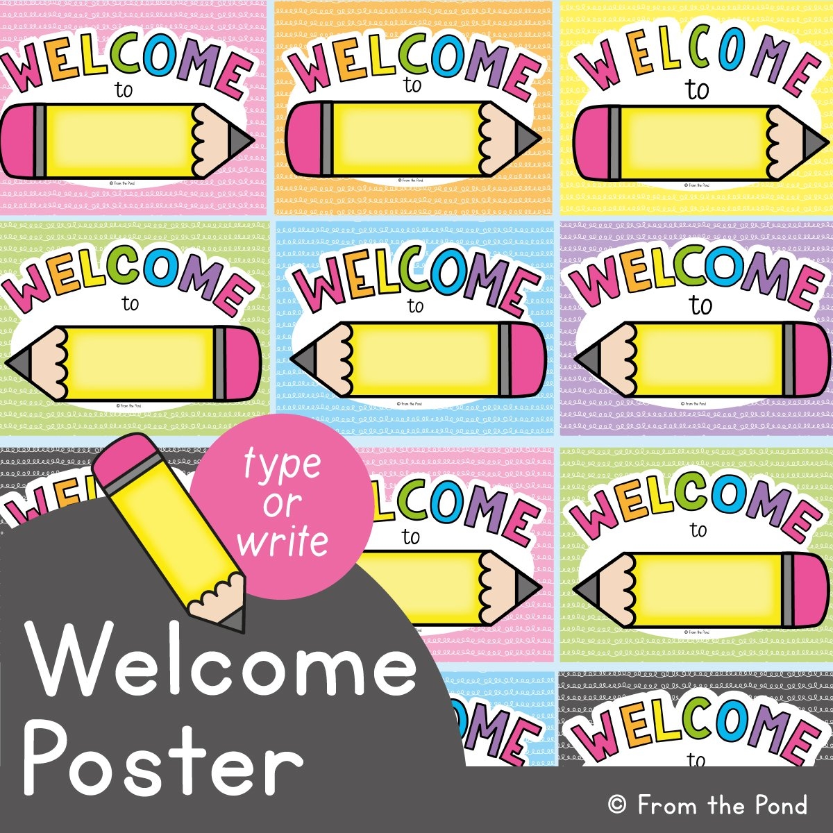 Classroom Welcome Displays From The Pond