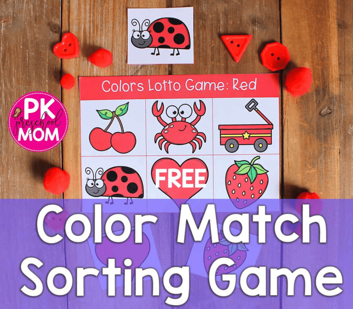 Printable Lotto Matching Games For Preschoolers