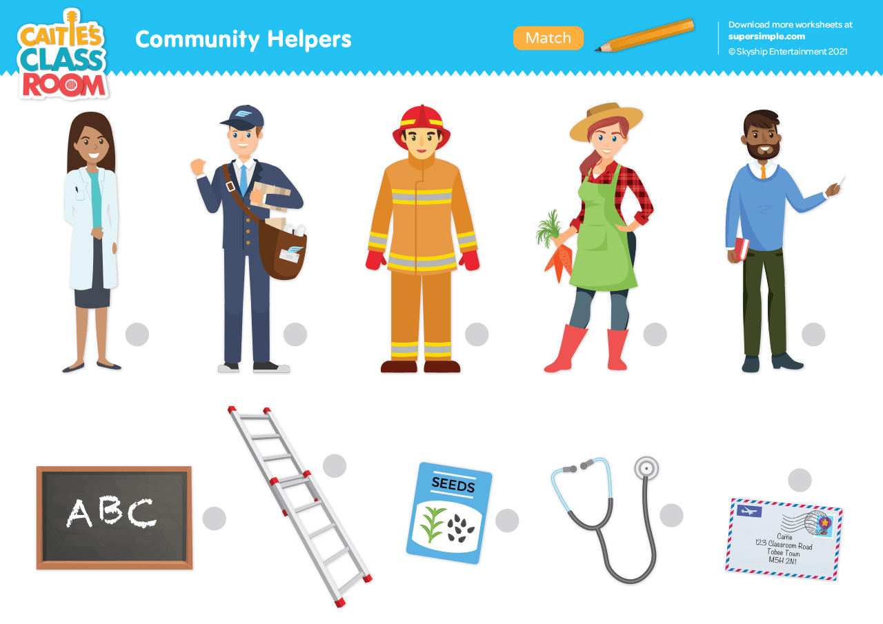 Printable Preschool Occupations Sheet