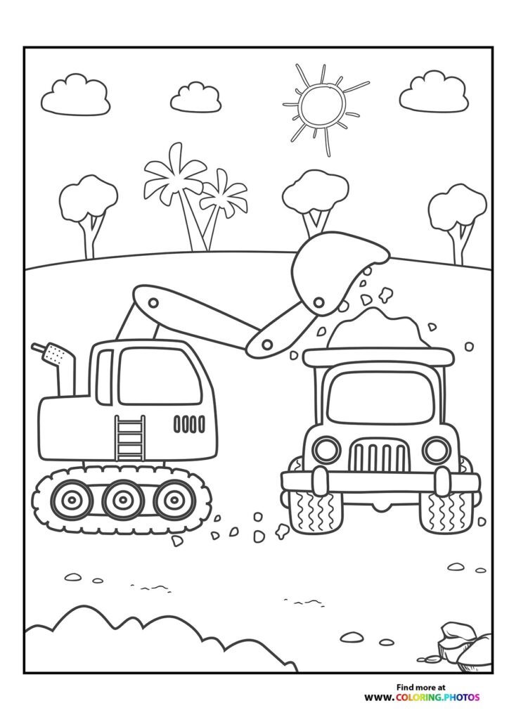 Printable Preschool Construction Coloring Pages - Printable Preschool ...
