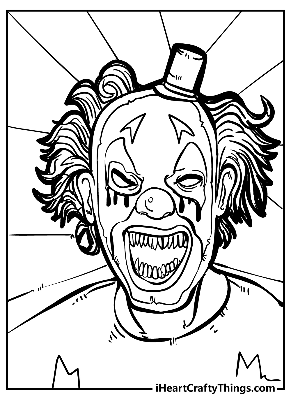 Creepy Coloring Pages 100 Free Printables 