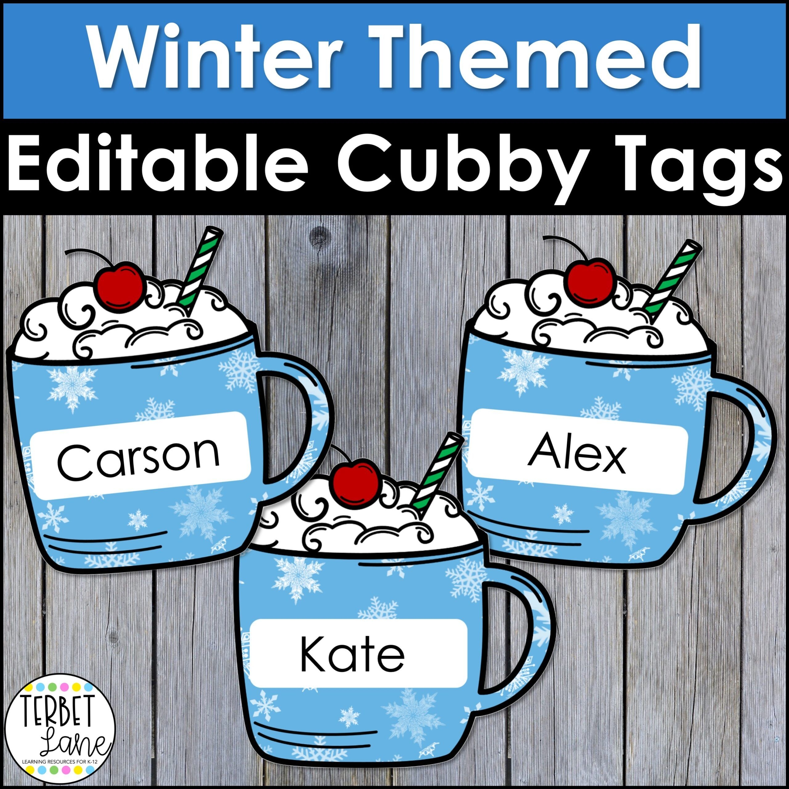 Cubby Name Tags Printables Printable Party Favors
