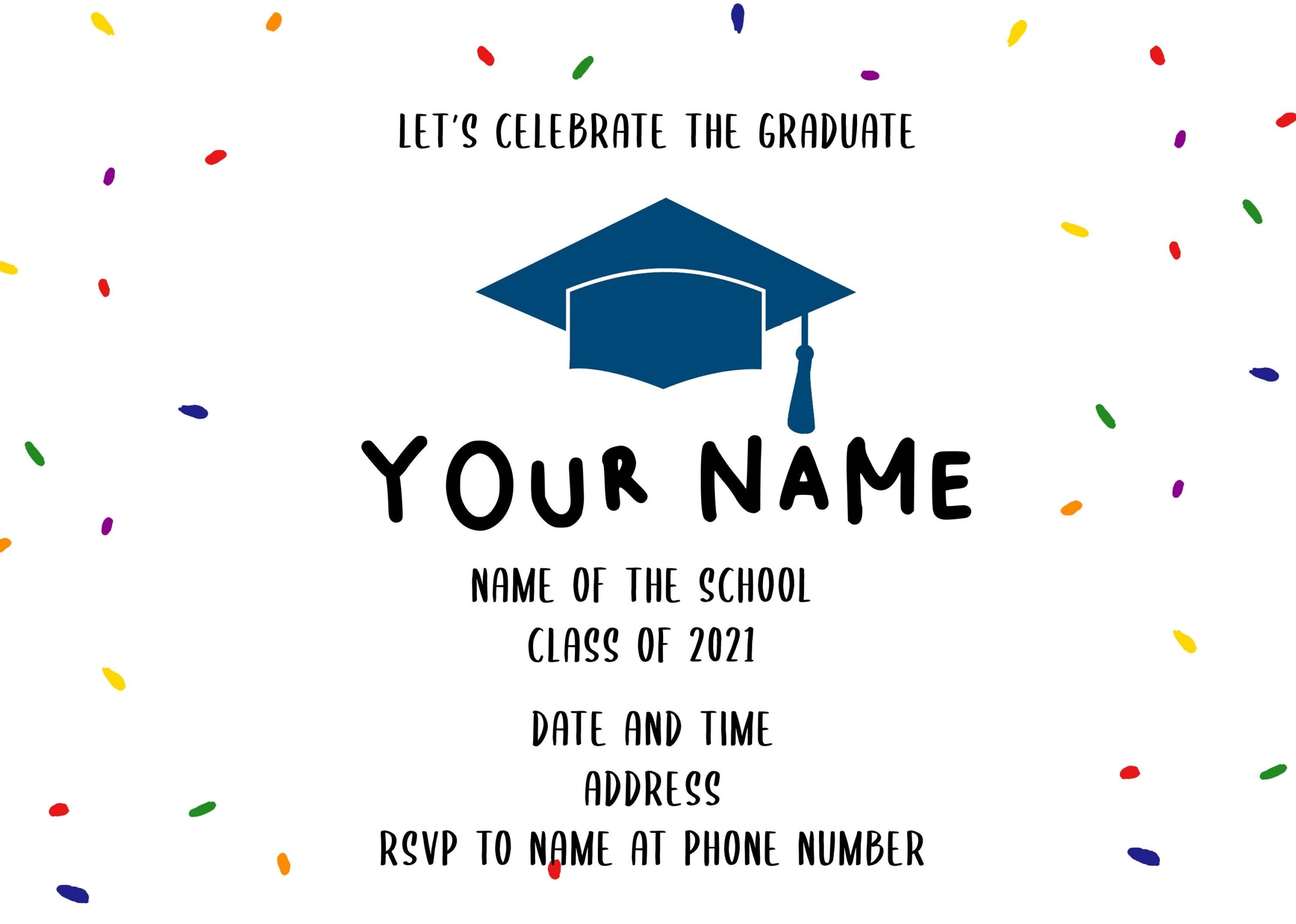 Custom Printable Preschool Graduation Invitation Downloadable Preschool Graduation Invitation Preschool Graduation Invitation