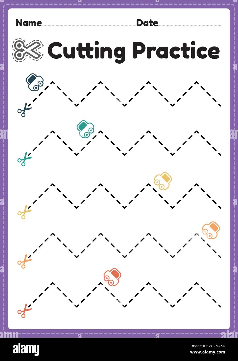 Printable Preschool Cutting Practice