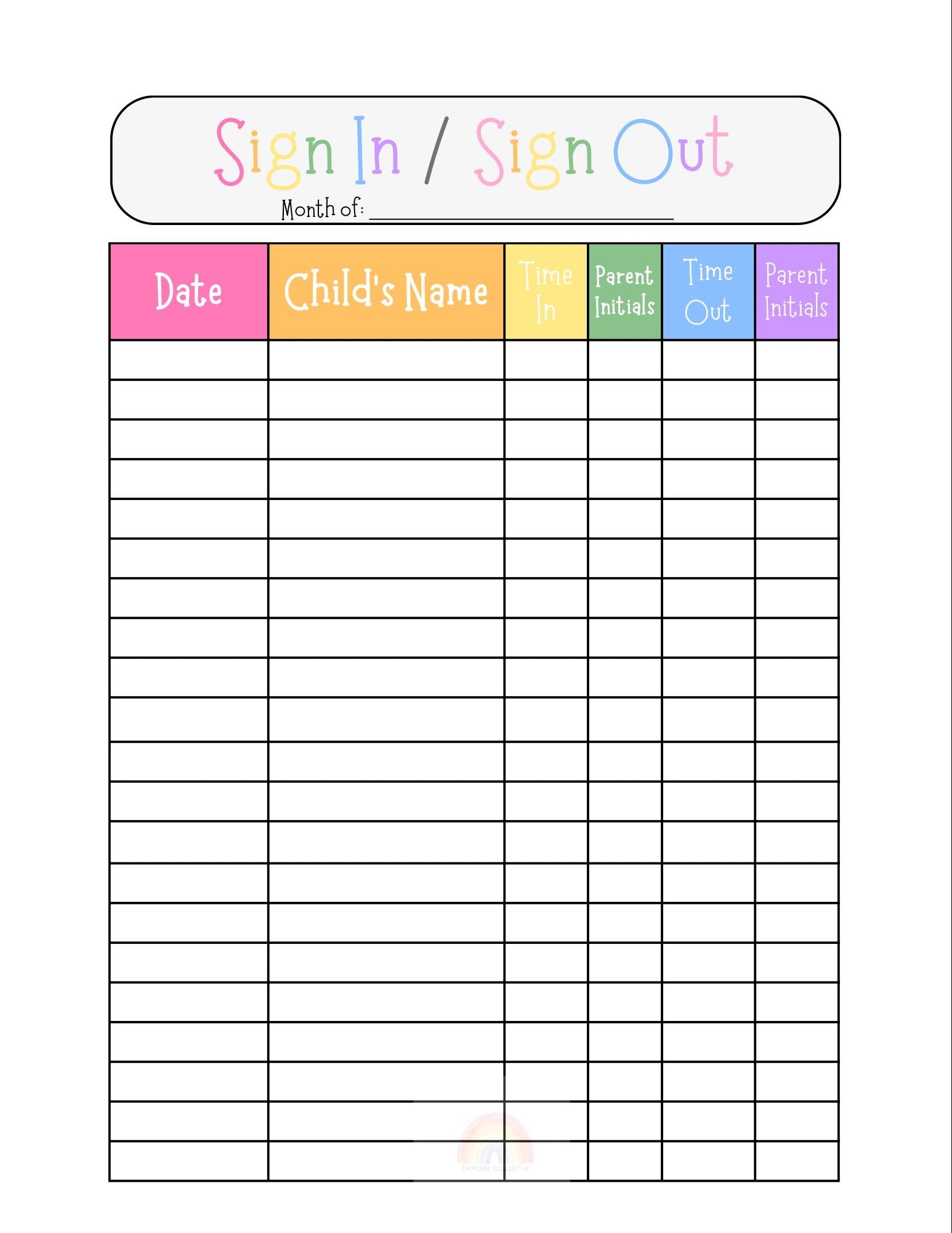 Daycare Signs Etsy