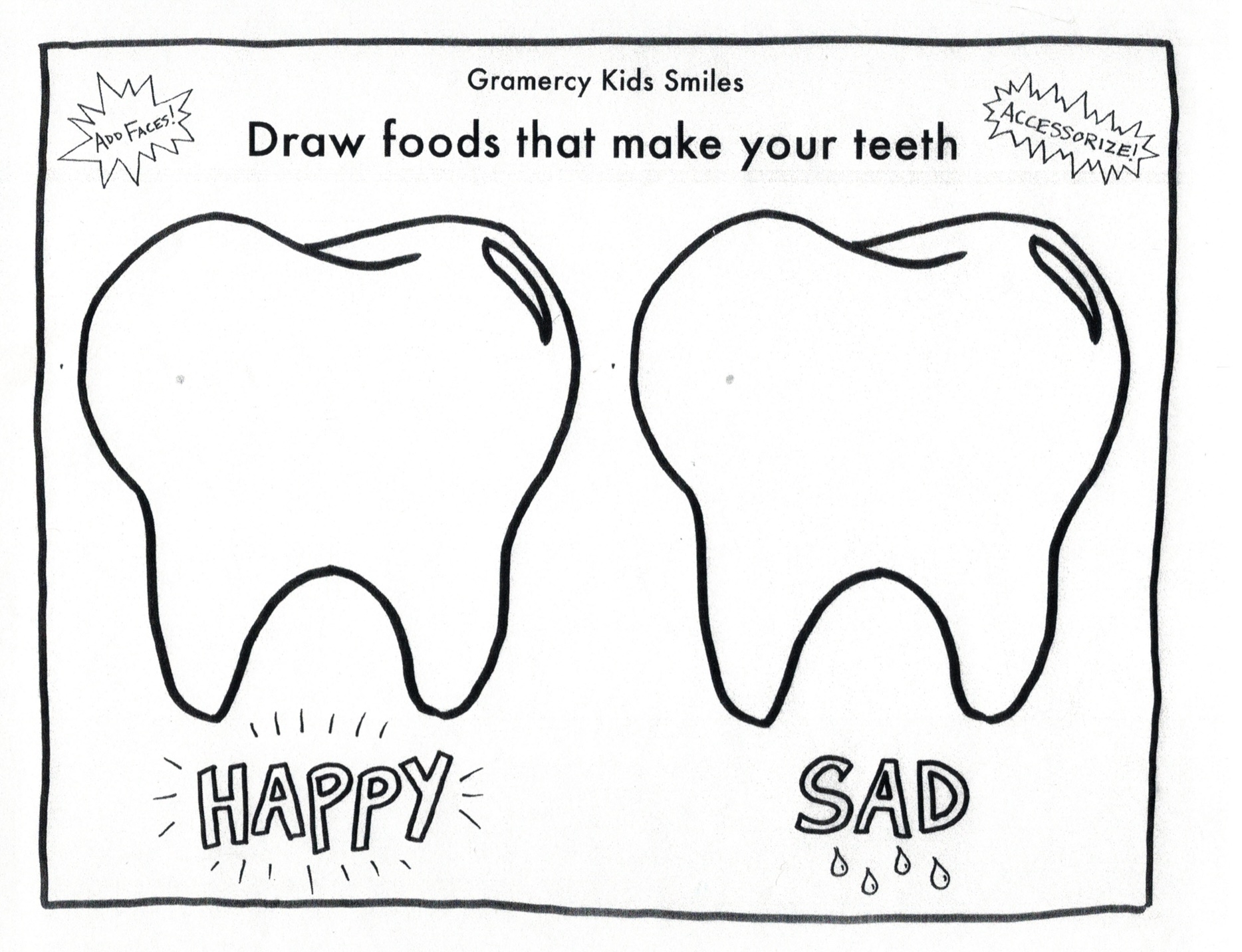 Free Printable Preschool Teeth Worksheets