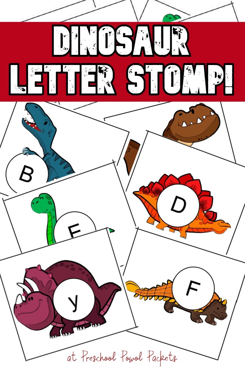 Dinosaur Alphabet Stomp A Letter Game Free Preschool Activities