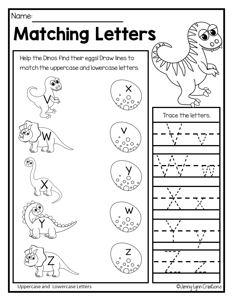 Printable Preschool Letter Activities Dinosaur