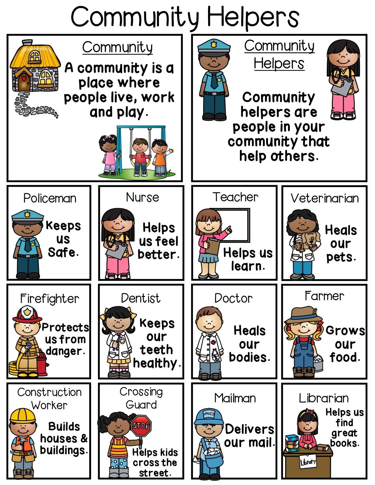 Discovering Community Helpers Preschool Resources And Activities