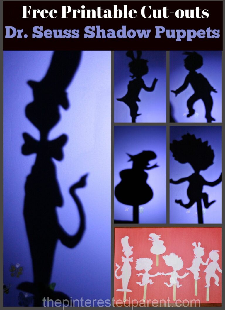 Dr Seuss Shadow Puppets Free Printable Cut outs The 