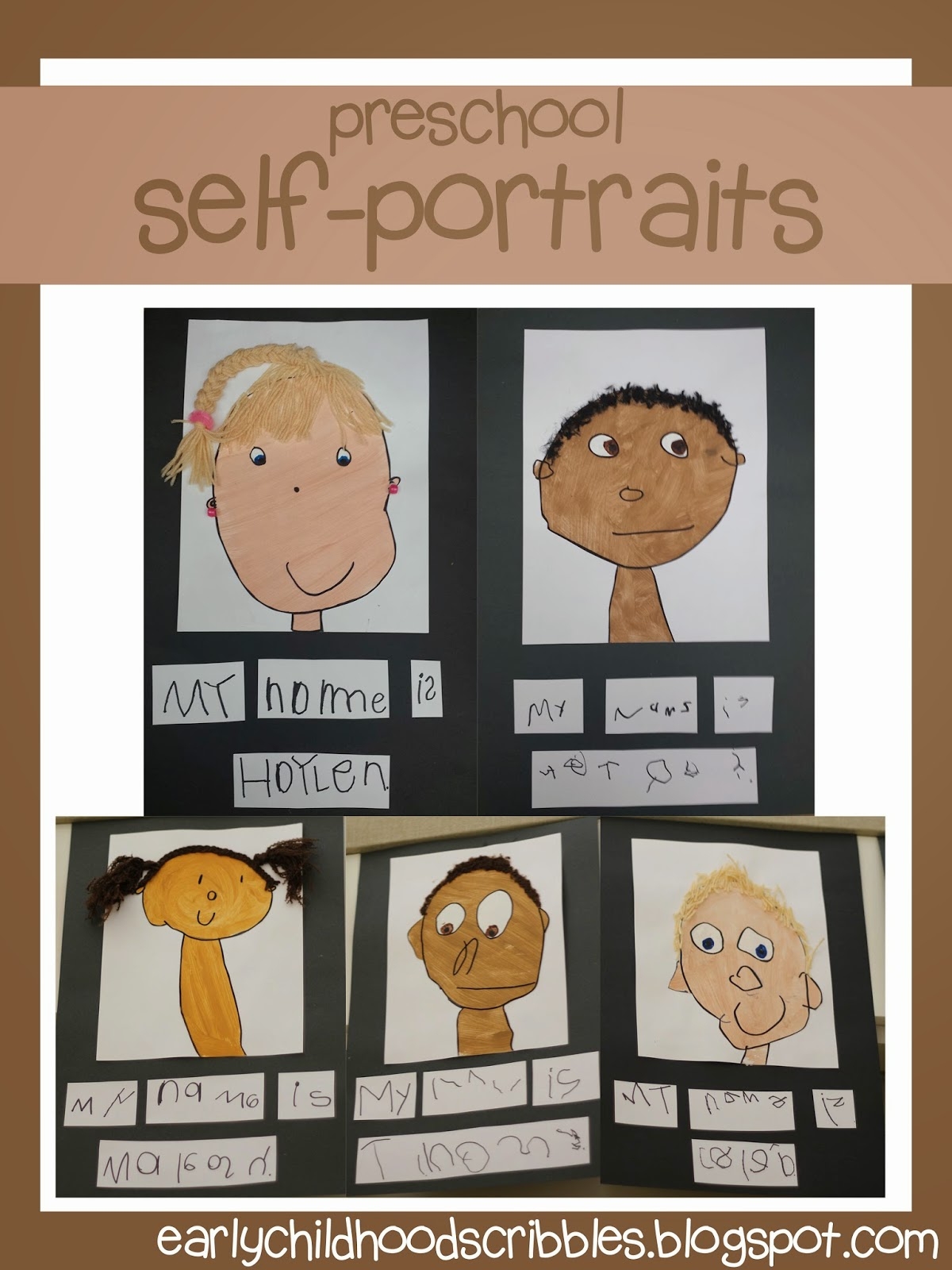 Printable Self Portrait Preschool