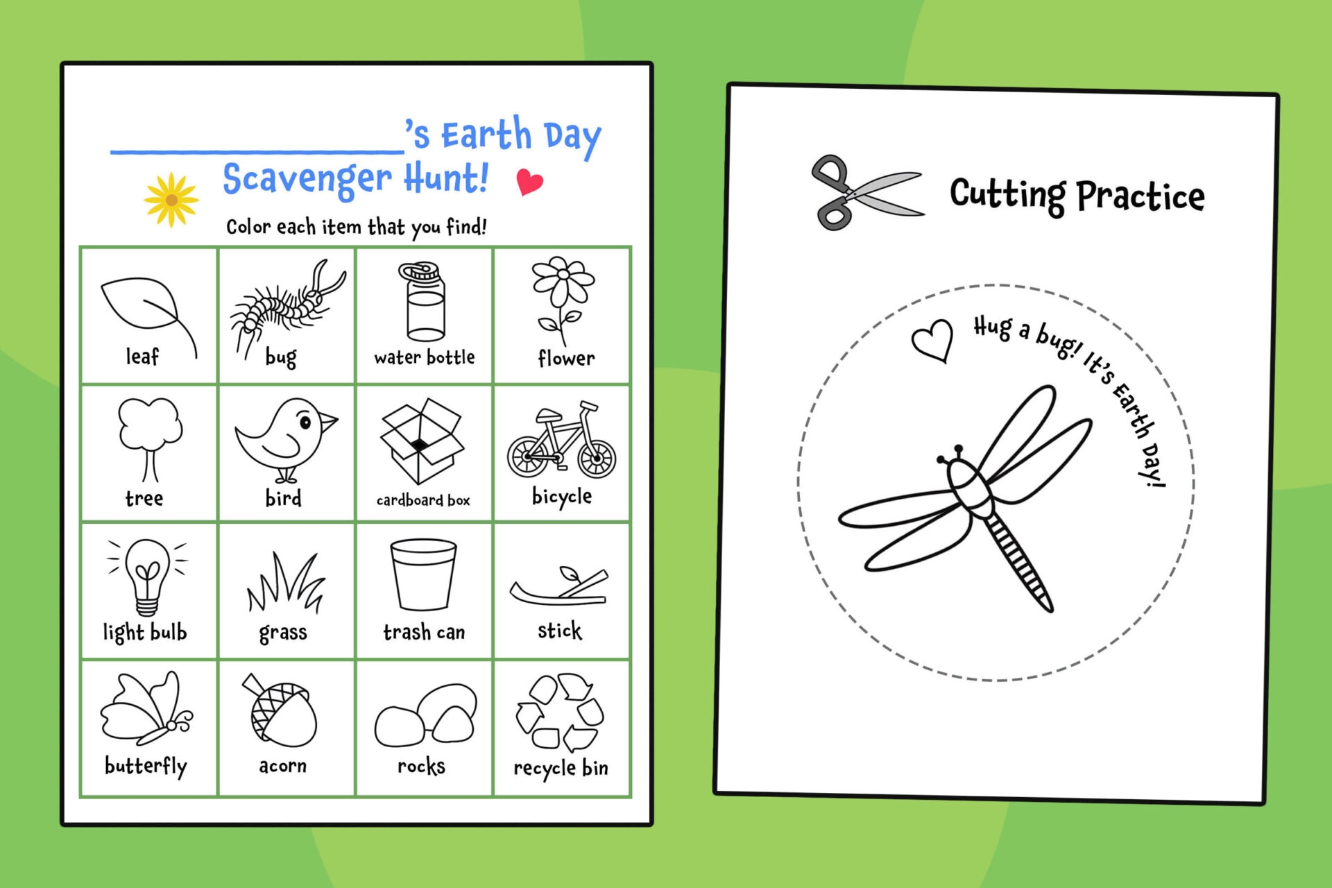Earth Day Preschool Theme Free Printables The Hollydog Blog