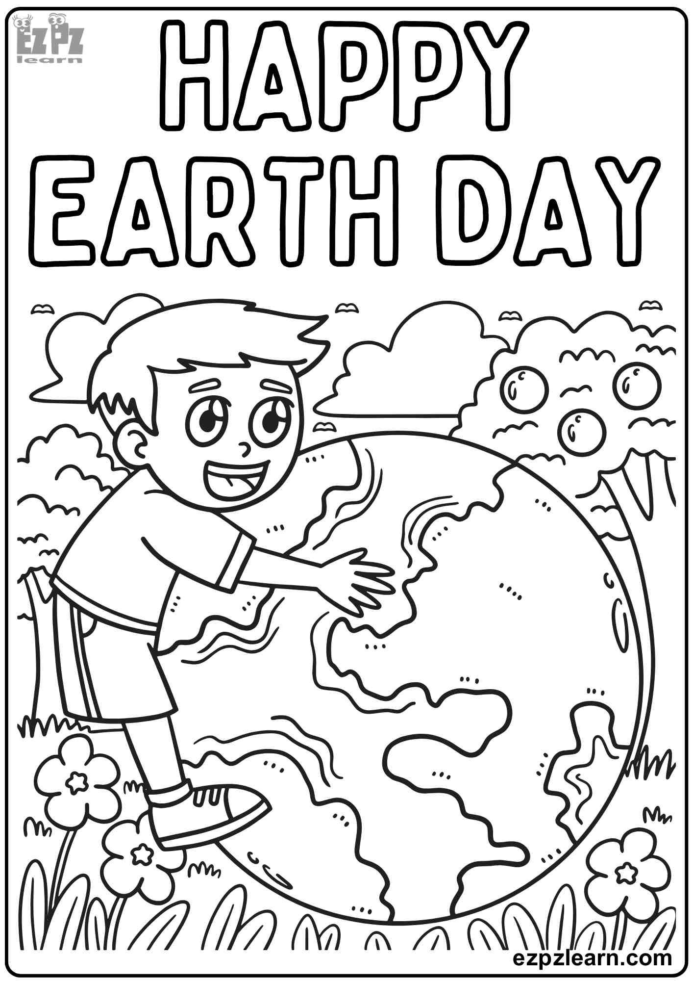 Preschool Earth Day Worksheet Free Printable