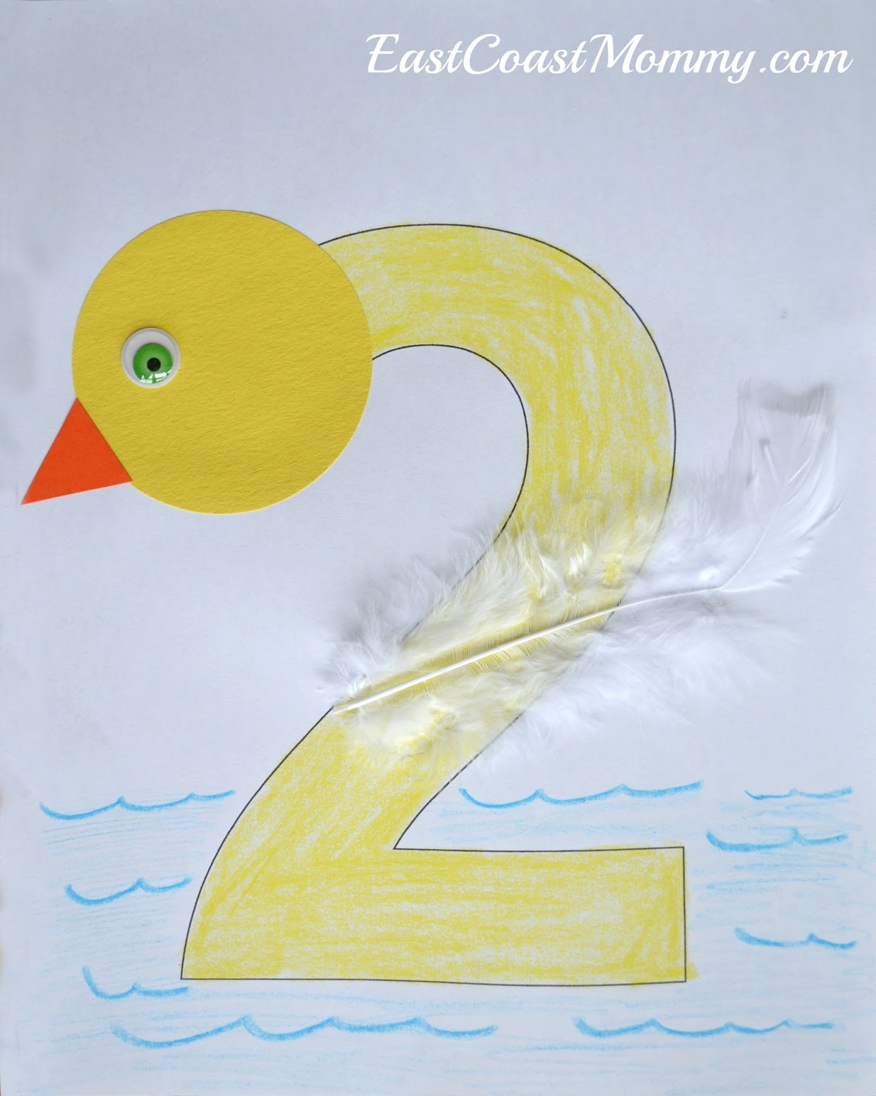 East Coast Mommy Number Crafts Number TWO Butterfly And Fish 