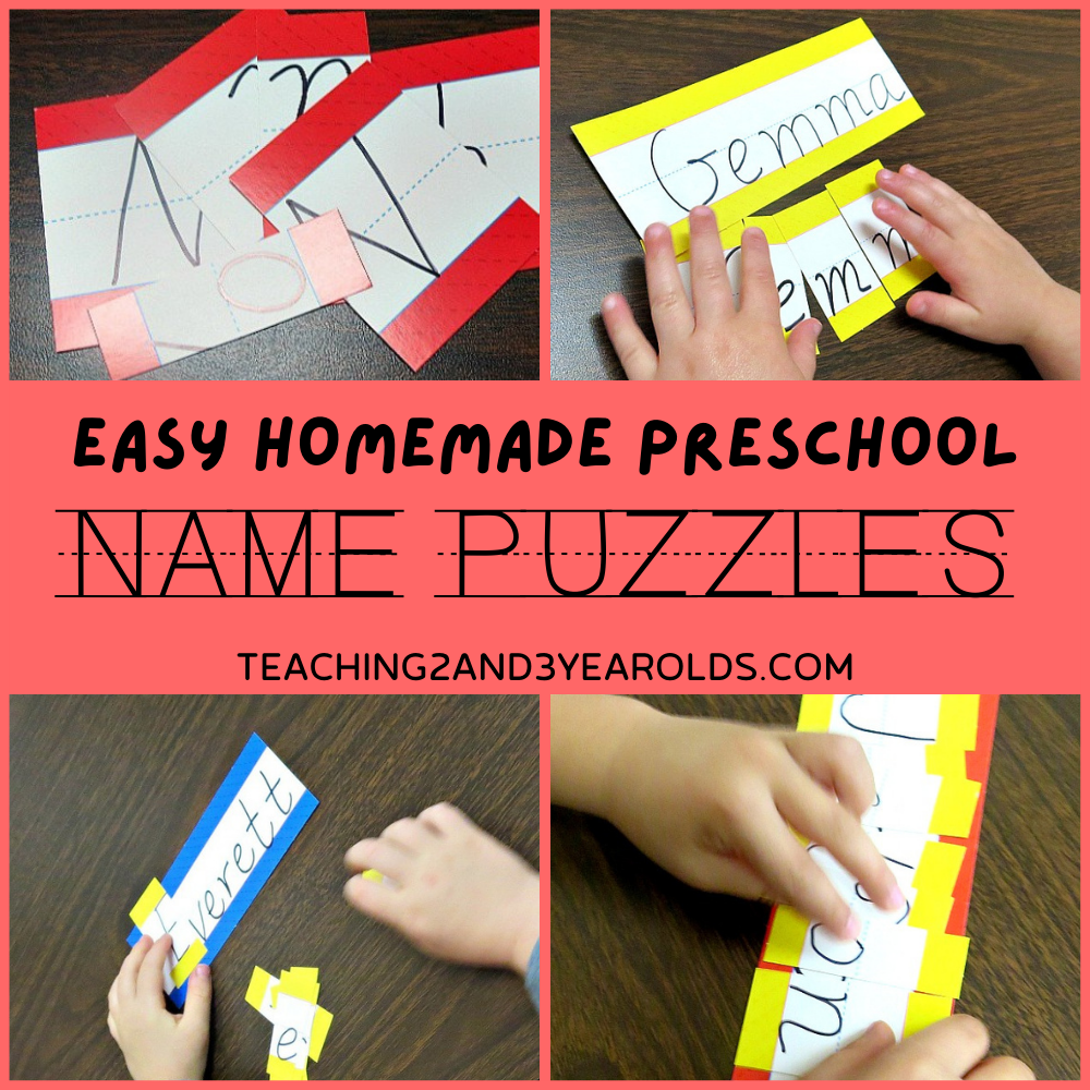 Easy Homemade Name Puzzle