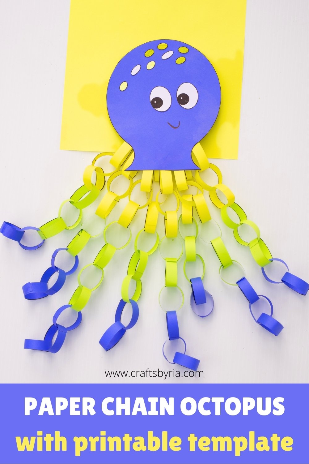 Easy Paper Chain Octopus Craft Crafts By Ria