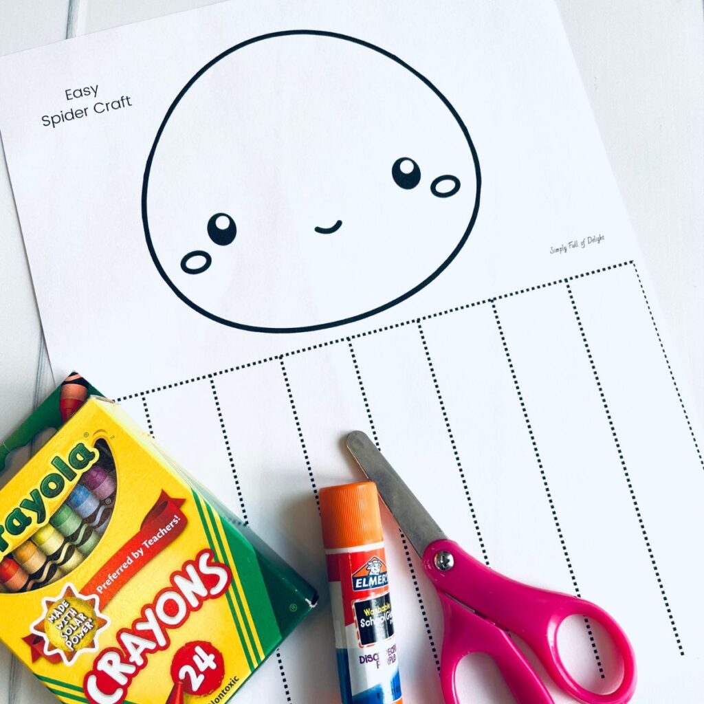 Easy Printable Spider Craft For Preschool Free Simply Full Of 