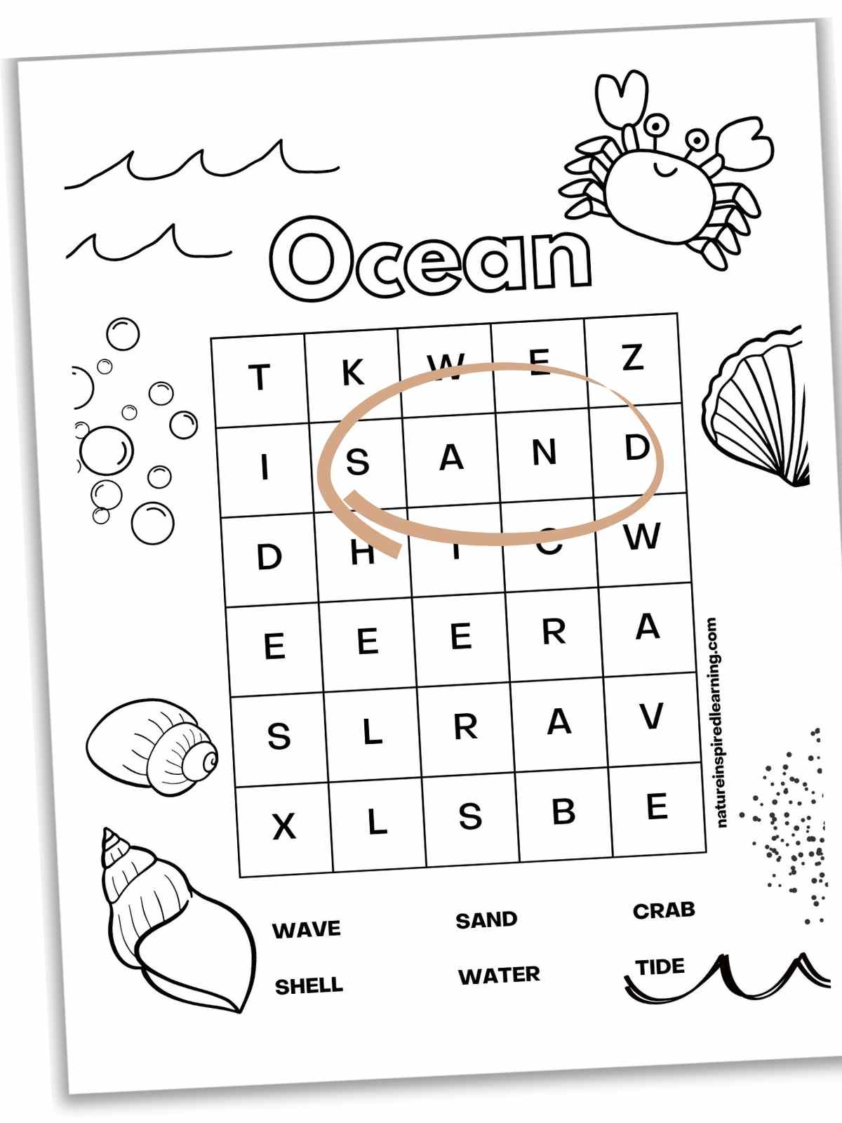 Printable Preschool Word Se