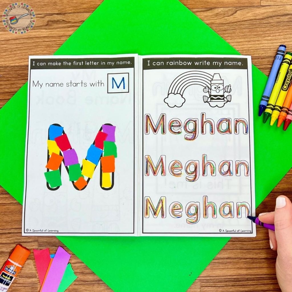 Editable Name Book For Kindergarten A Spoonful Of Learning