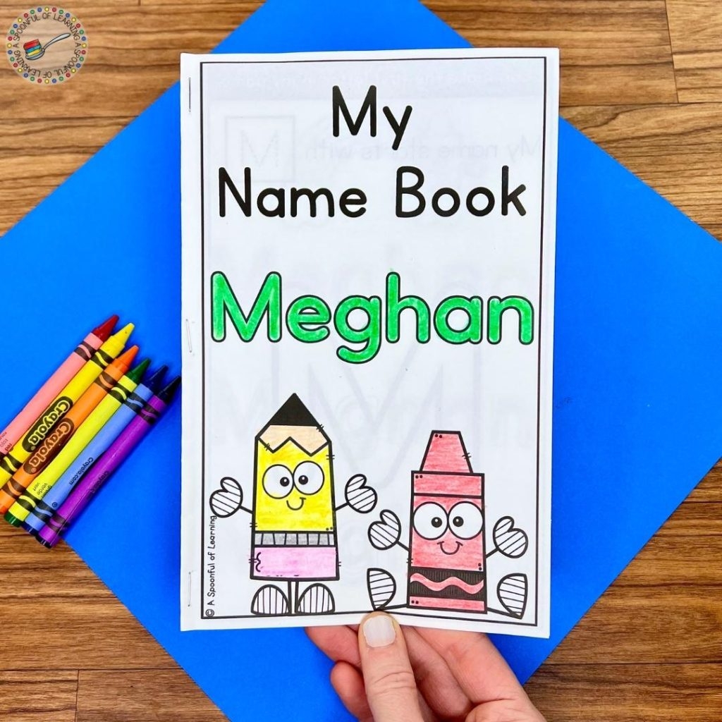 Editable Name Book For Kindergarten A Spoonful Of Learning