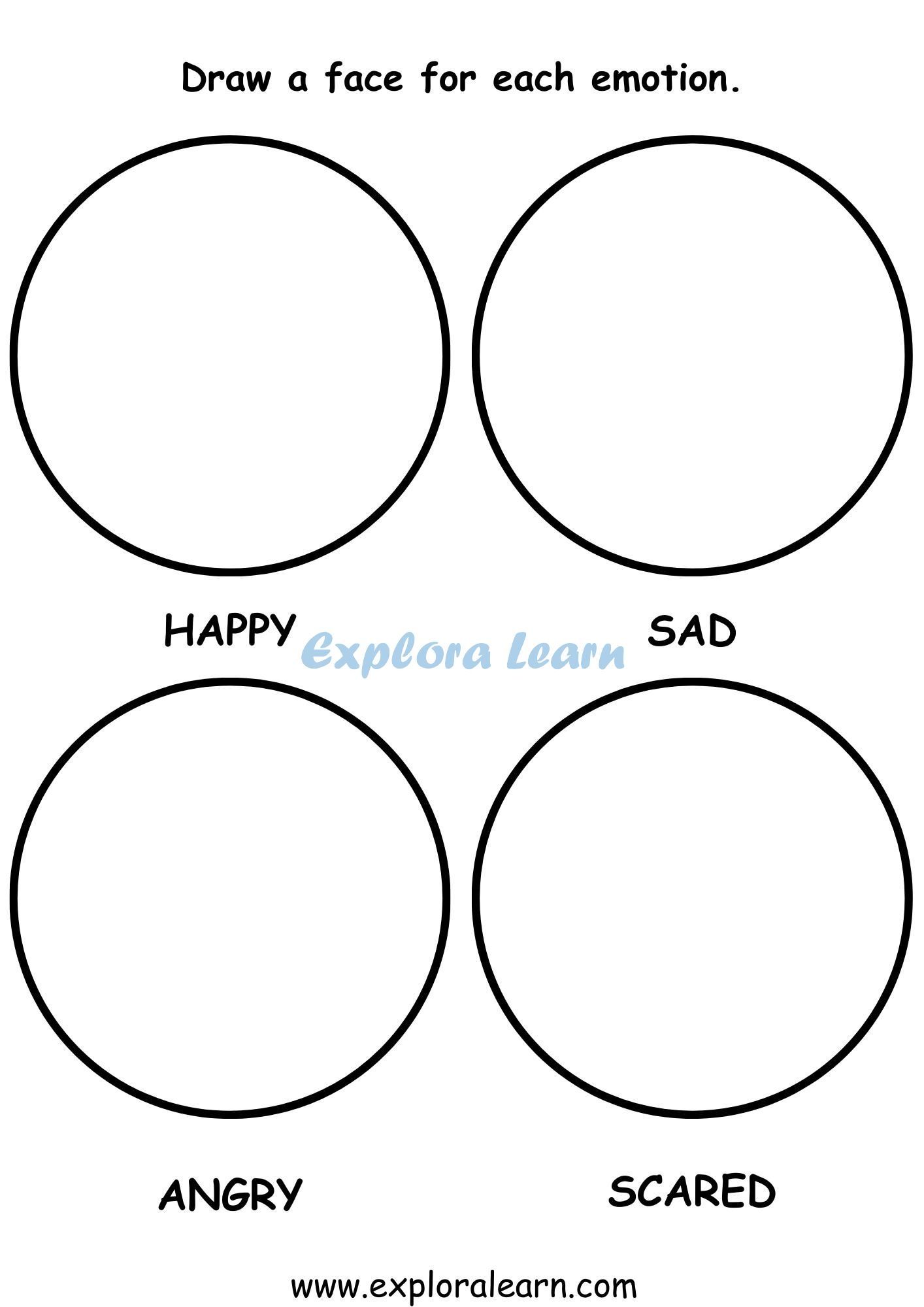 Printable Preschool Feelings Worksheets