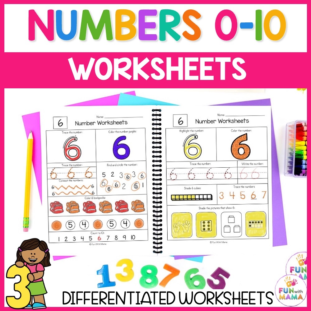 Printable Number Worksheets For Preschool