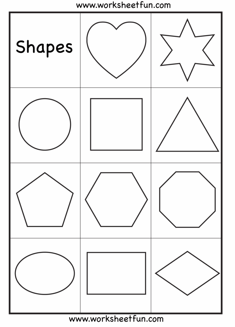 Engaging Preschool Shapes Worksheets For Early Learning Fun