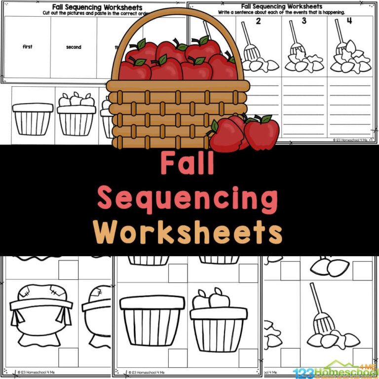 Fall Sequencing Worksheets For Preschoolers Free Printable 