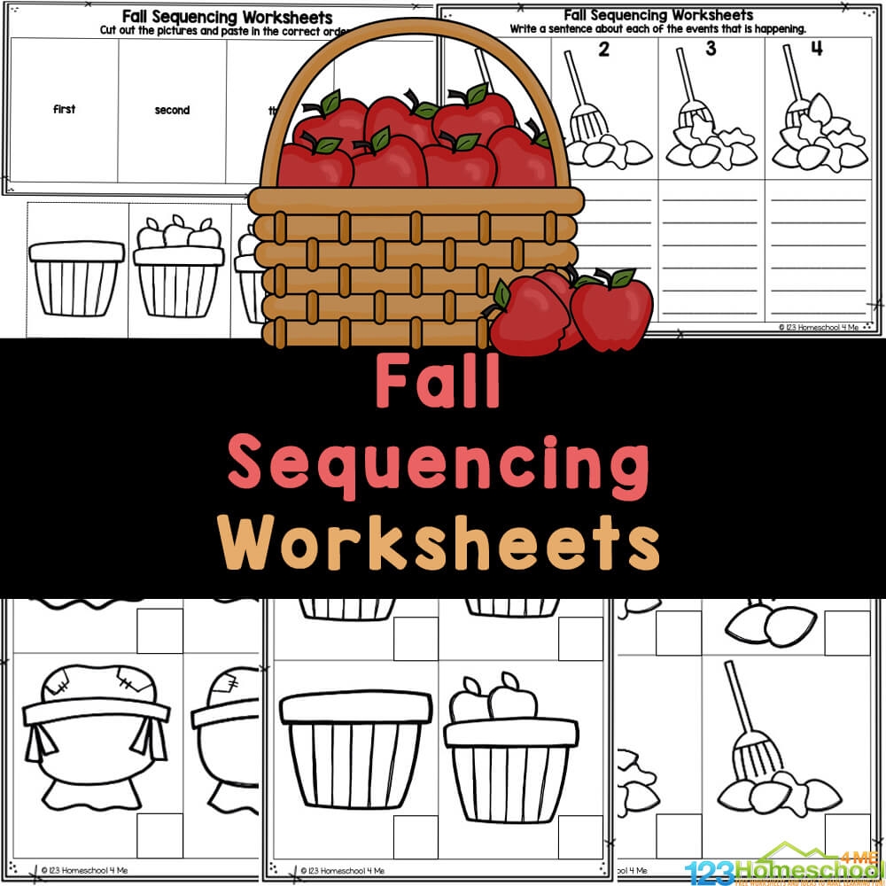 Fall Sequencing Worksheets For Preschoolers Free Printable