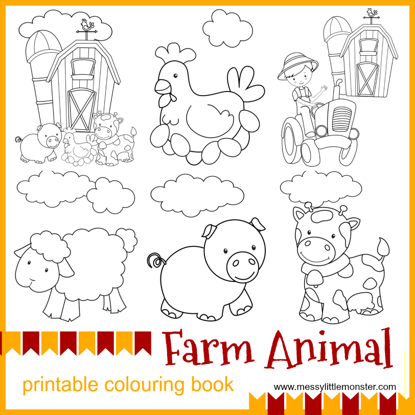 Printable Preschool Farm Animals