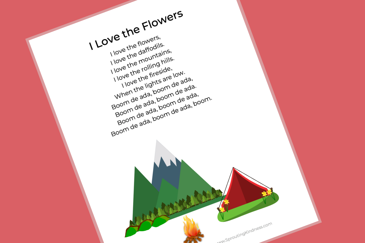 Favorite Preschool Spring Songs And Fingerplays printable Song 