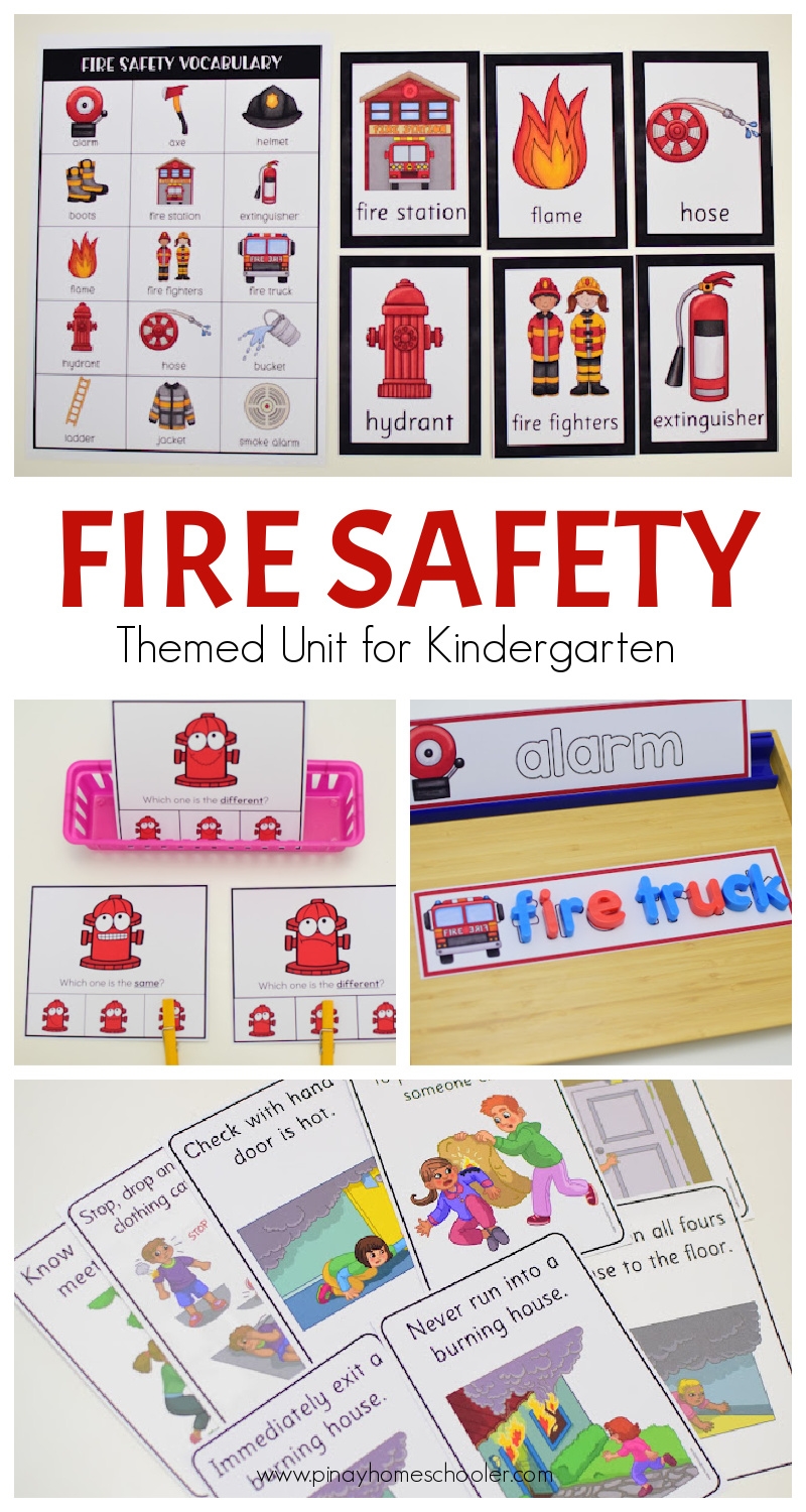 Fire Safety Themed Preschool Math And Literacy Pack The Pinay Homeschooler