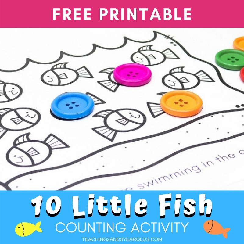 Fish Counting Activity For Preschool Free Printable 