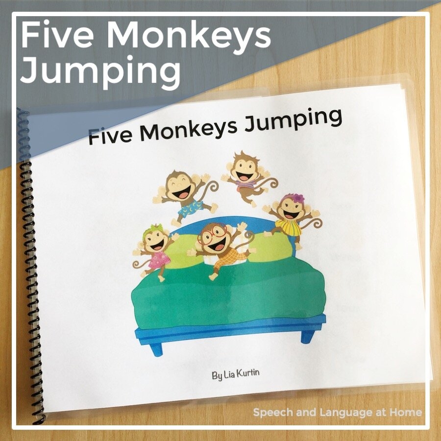 Five Little Monkeys Early Songs Interactive Books Preschool AAC 