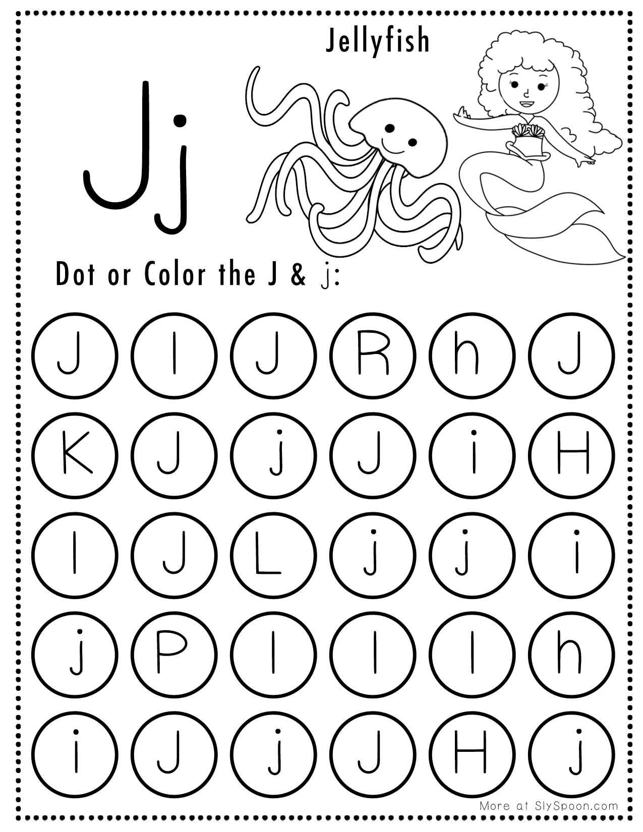 Printable Letter J Worksheets For Preschool