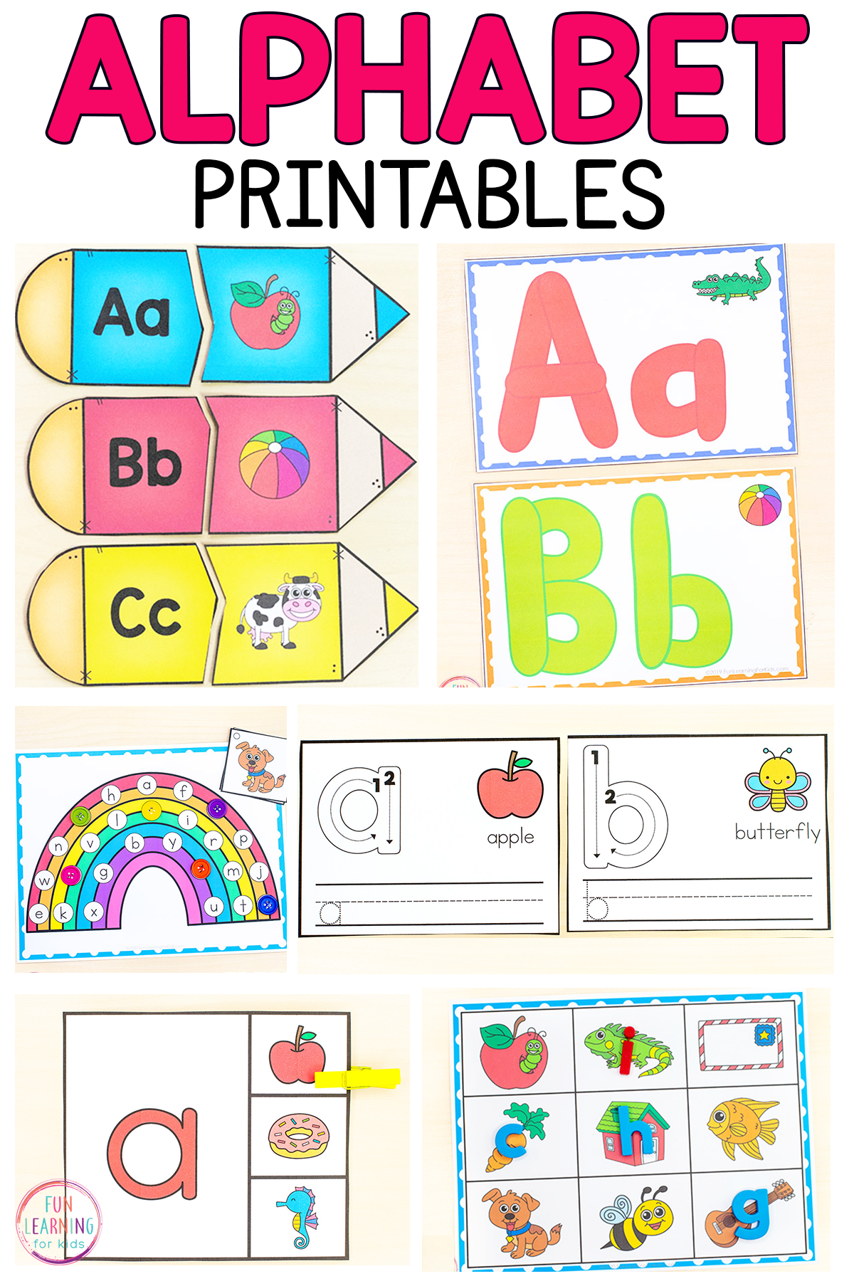 Free Alphabet Printables Worksheets Library