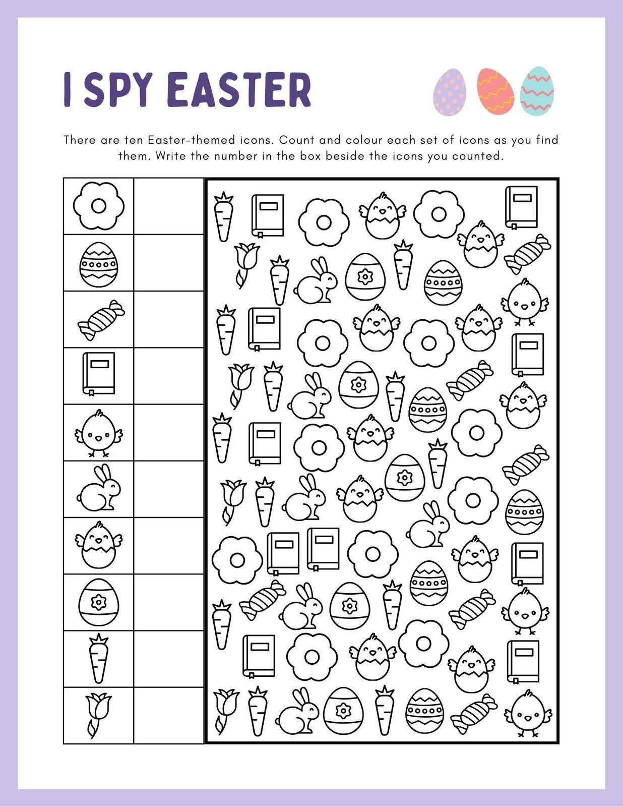 Free Printable Easter Worksheets Preschool