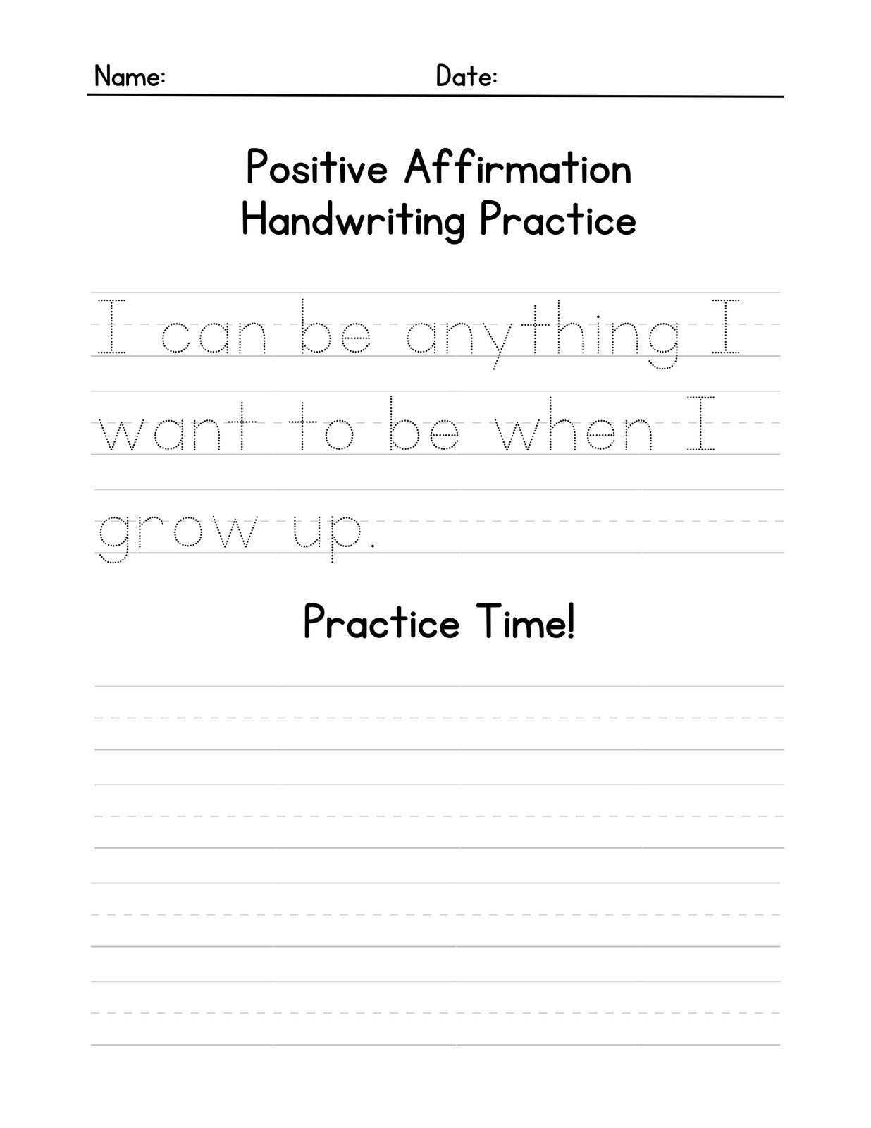 Printable Preschool Printing Paper