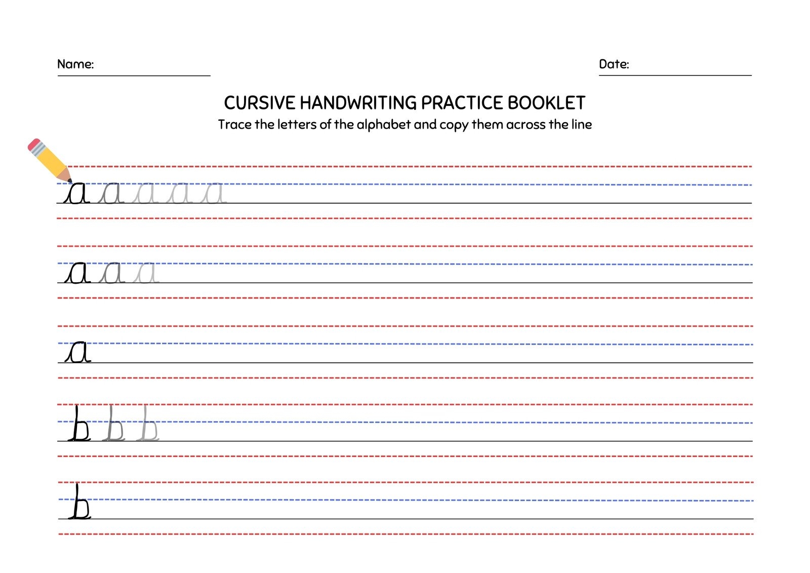 Printable Preschool Writing Sheets