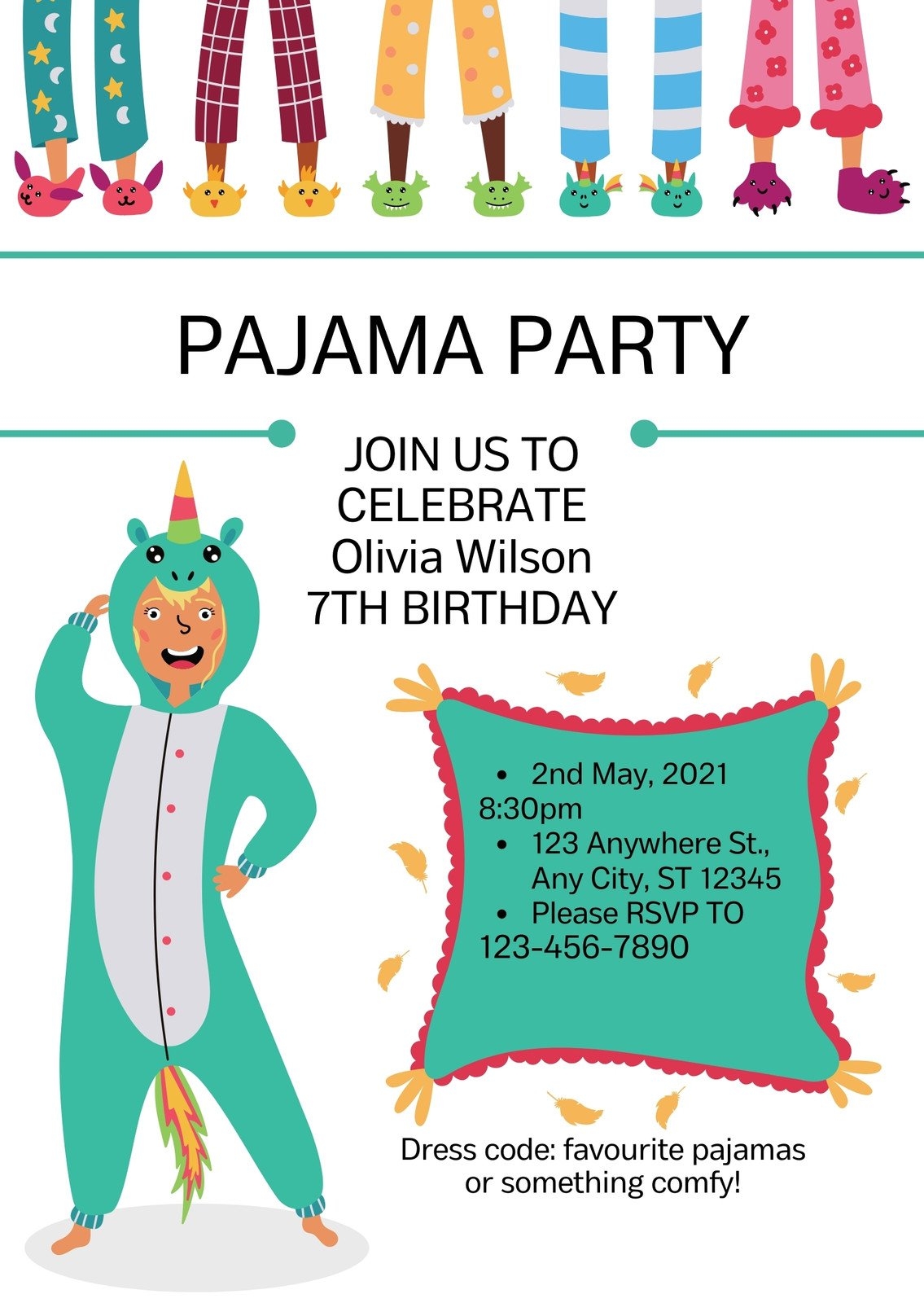 Printable Pajama Template Preschool
