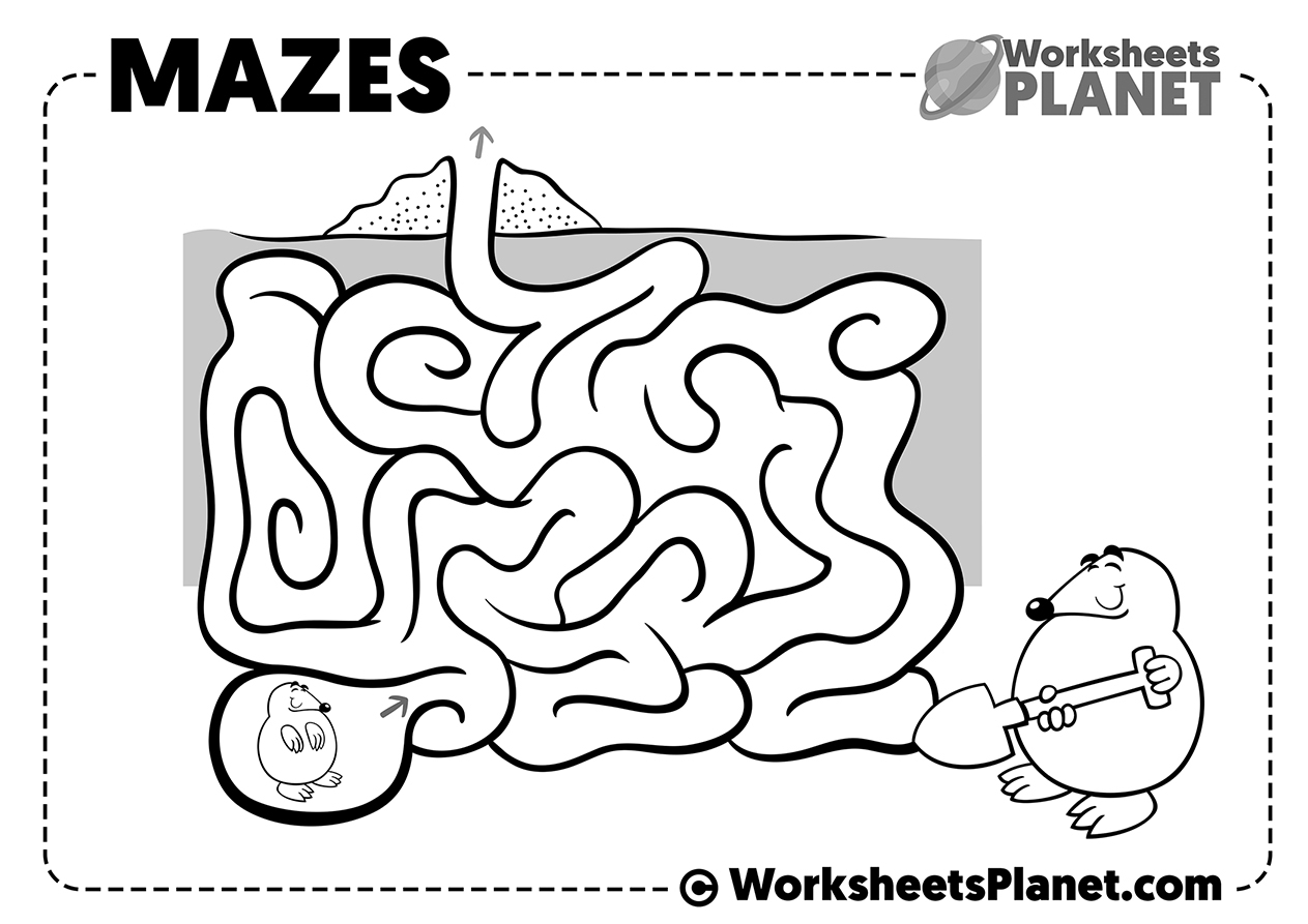 Printable Mazes For Preschoolers Pdf