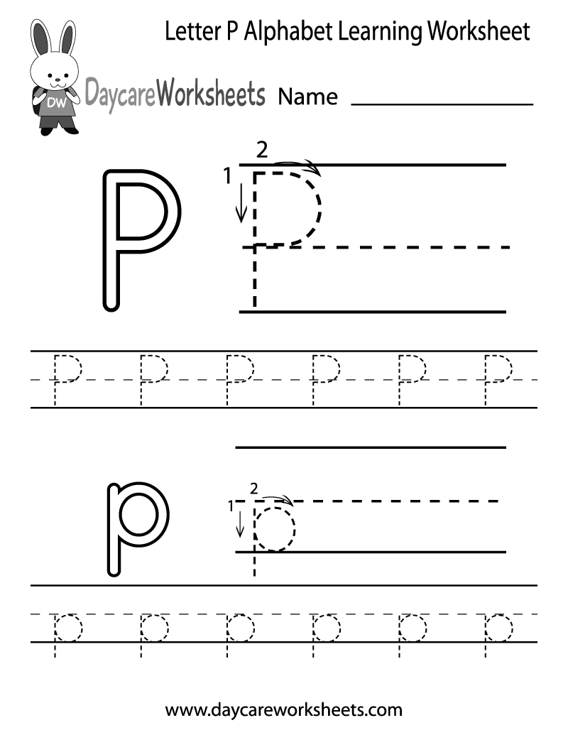 Printable Letter P Worksheets For Preschool