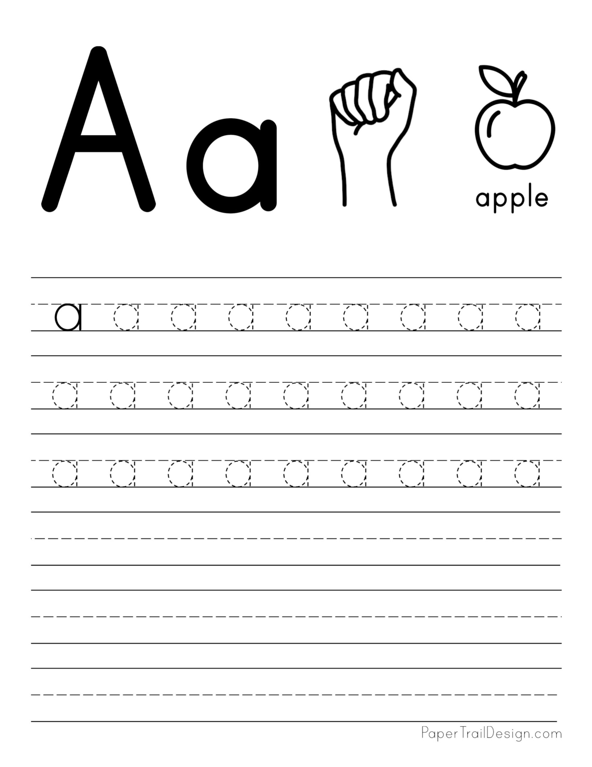 Printable Preschool Worksheets Tracing Letters