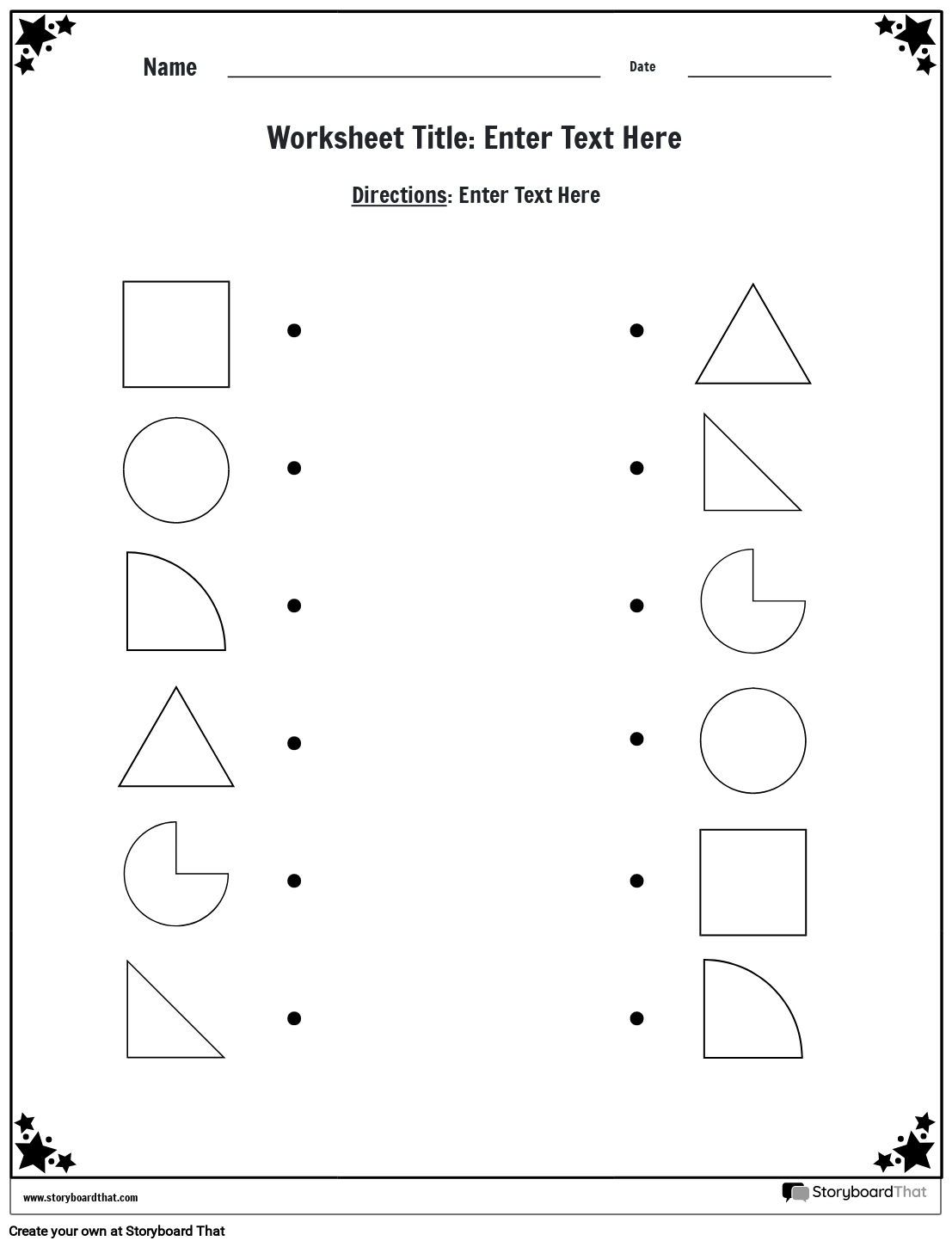 Printable Mixed Shapes For Preschool