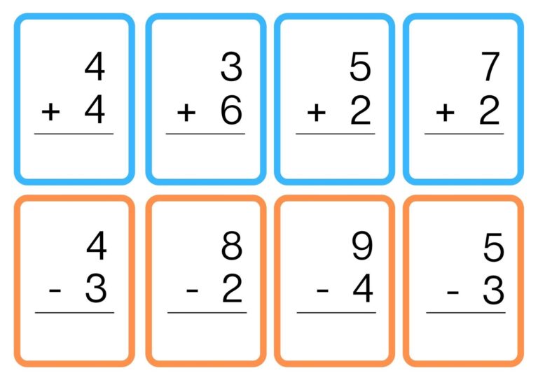 Free Math Flashcard Templates To Edit And Print Canva
