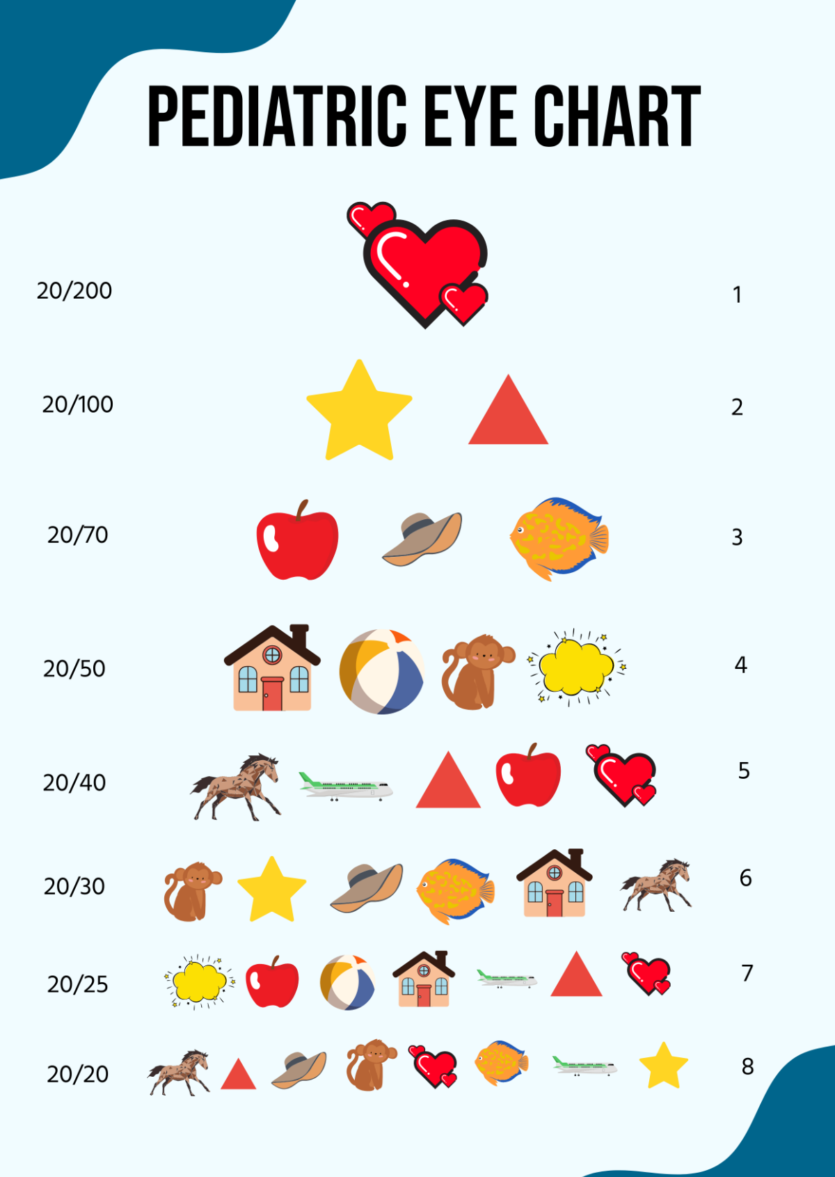 Printable Preschool Eye Chart Free