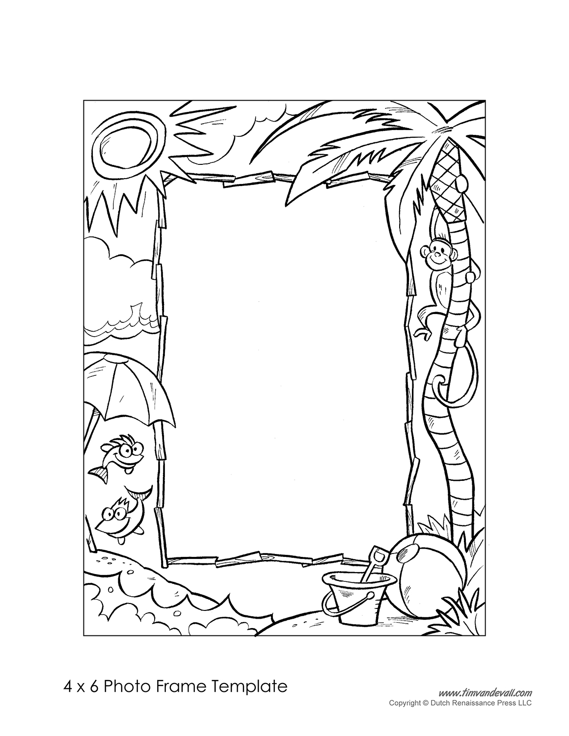 Free Photo Frame Templates Make Your Own Photo Frame Worksheets Library