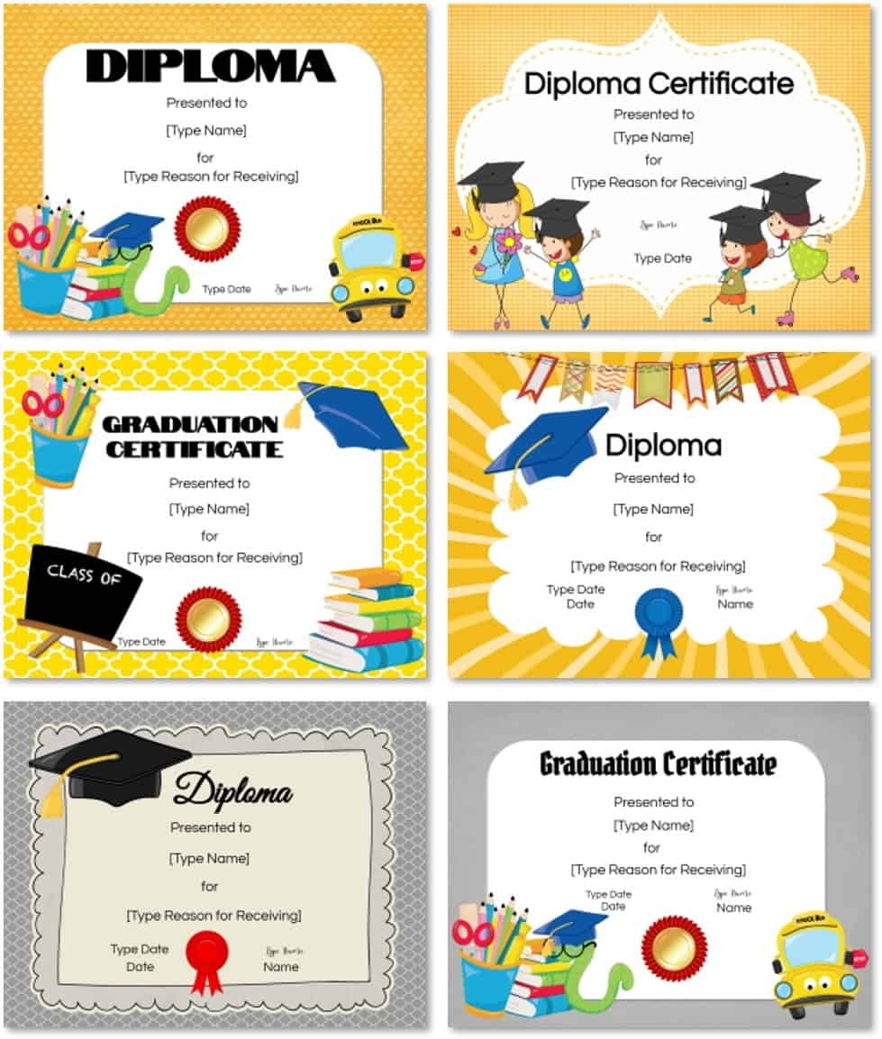 Printable Preschool Diplomas