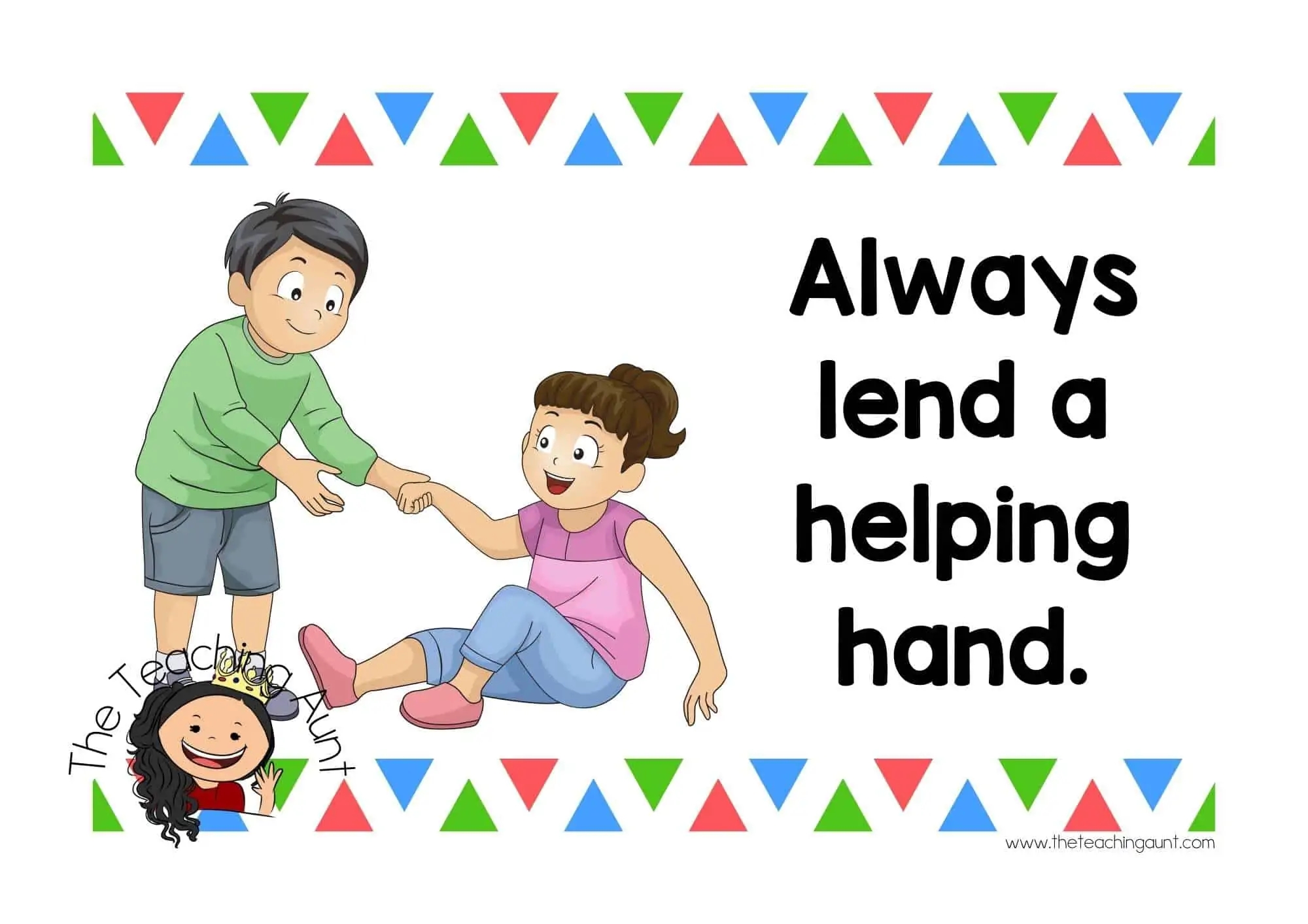 Free Preschool Classroom Rules Posters The Teaching Aunt