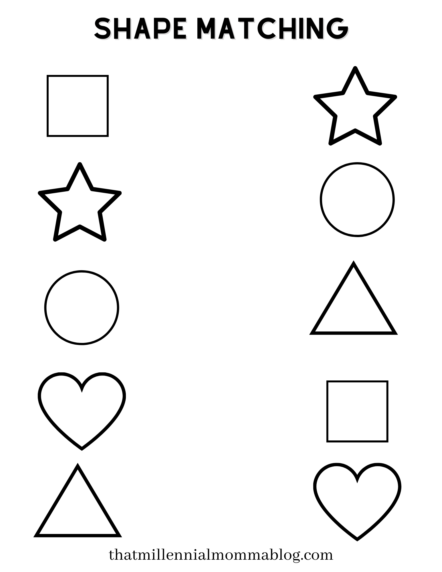 Printable Preschool Homework